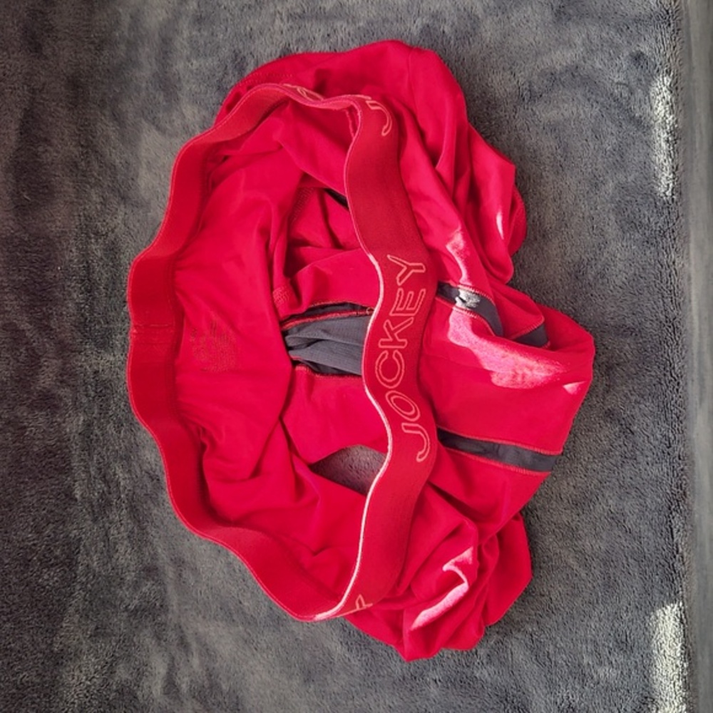 Red Jockey Microfiber Boxer Briefs - Picture 3 of 4